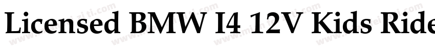 Licensed BMW I4 12V Kids Ride on C字体转换